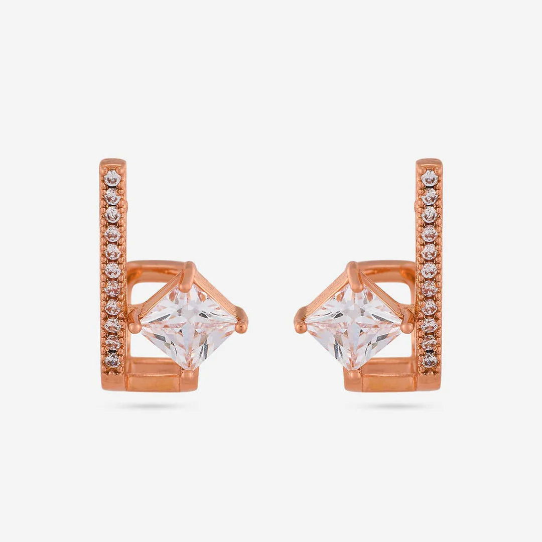 Cubby Stylish Zircon Rose Gold Earring