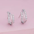 Cubby Stylish Zircon Silver Earring